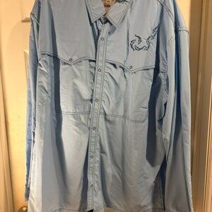FLOOD TIDE CO.fishing shirt longsleeve buttondoow